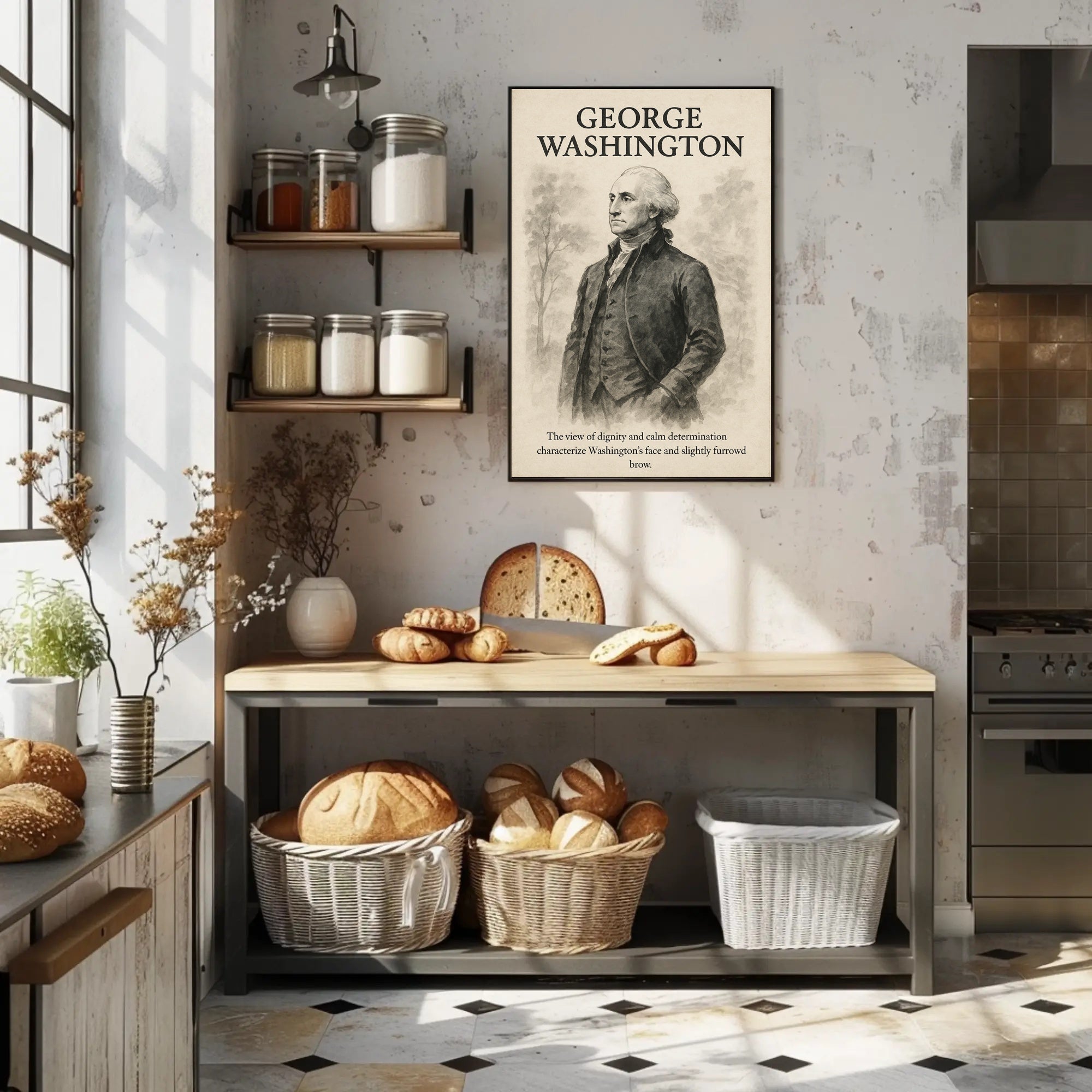 George Washington Vintage Presidential Historical Poster PosterGoat