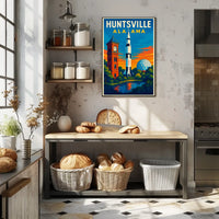 Huntsville Landmarks Poster
