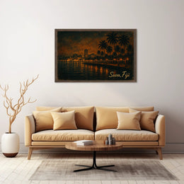Suva, Fiji Nightscape Poster