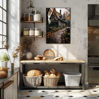 Enchanted Autumn Cottage Poster
