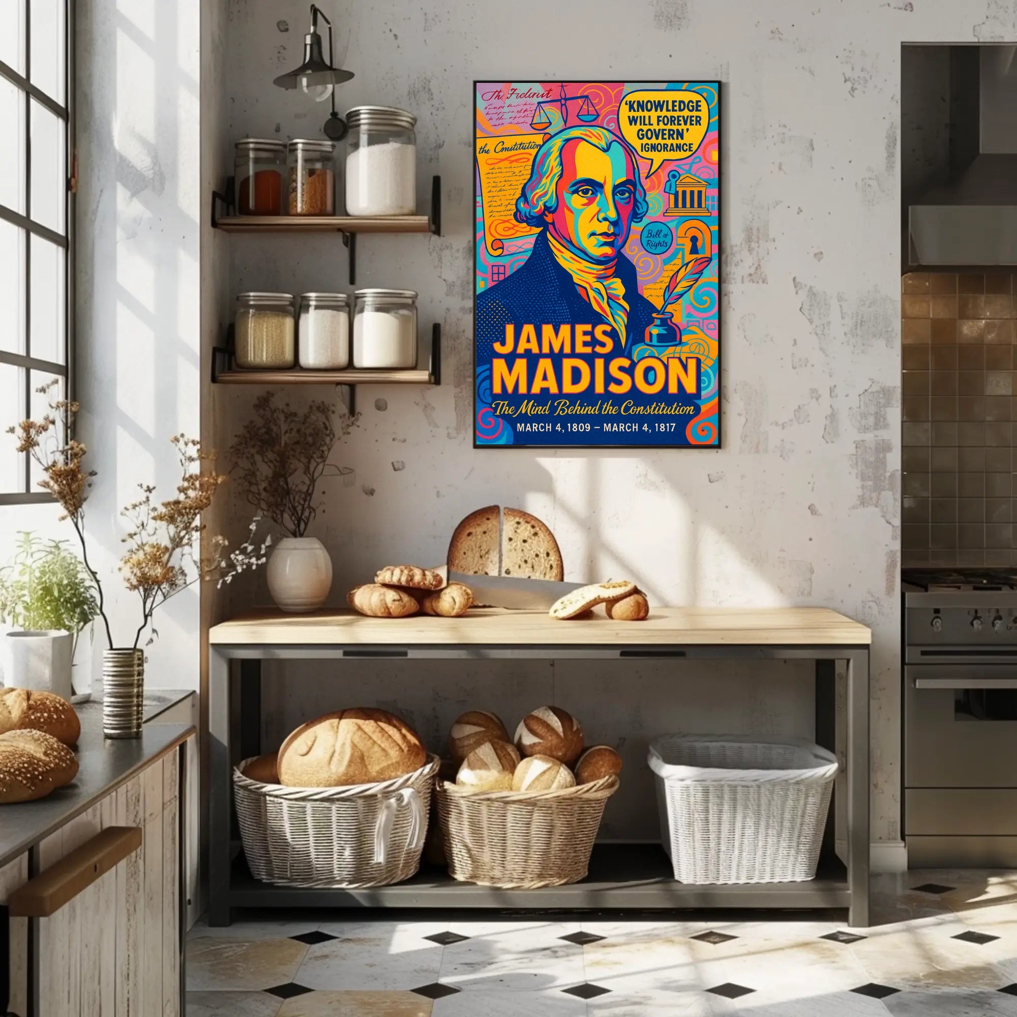 James Madison The Mind Behind the Constitution Poster PosterGoat