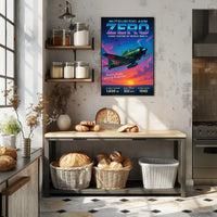Mitsubishi A6M Zero Iconic Fighter of World War II Poster