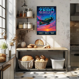 Mitsubishi A6M Zero Iconic Fighter of World War II Poster