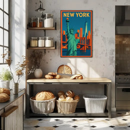 Flat New York Poster Museum Quality Wall Art City Lovers