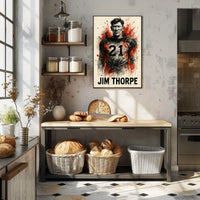 Jim Thorpe Legendary Athlete Poster