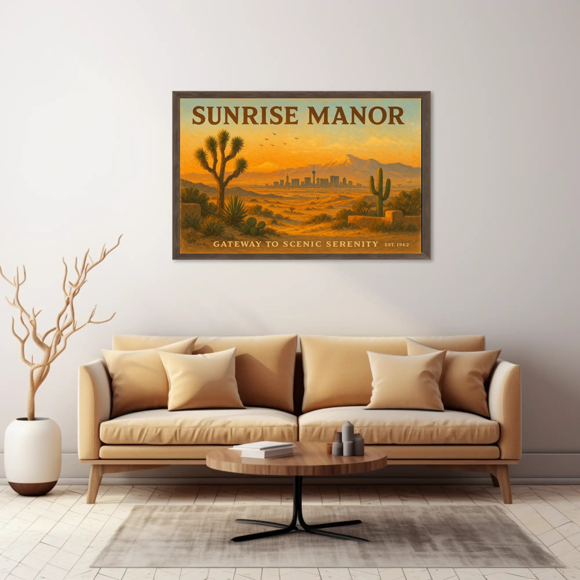 Sunrise Manor Scenic Serenity Travel Poster