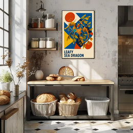 Leafy Sea Dragon Marine Life Art Poster