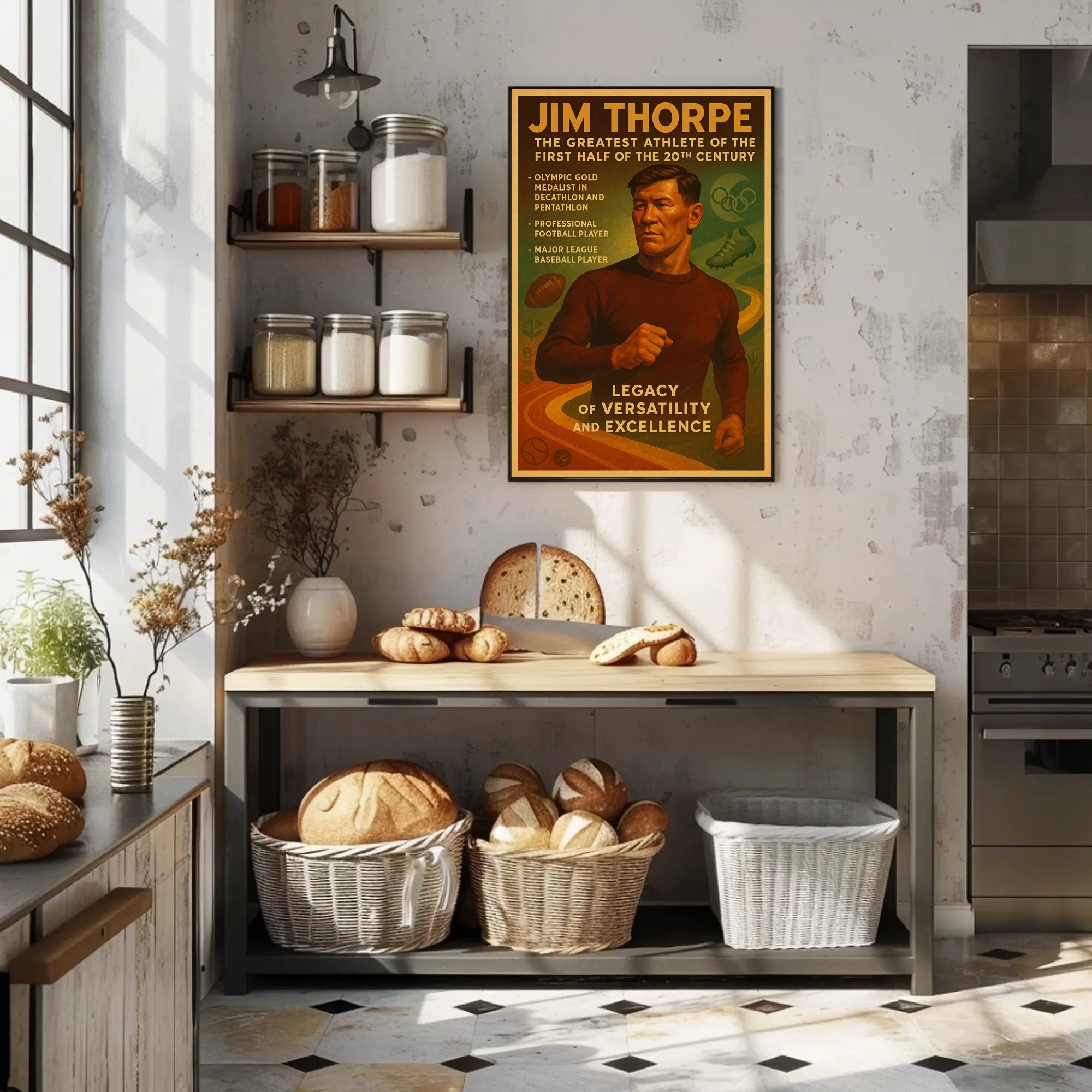 Celebrating Jim Thorpe: A Legacy of Versatility and Excellence Poster