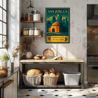 San Jose Tech Cityscape Urban or Cityscape Poster