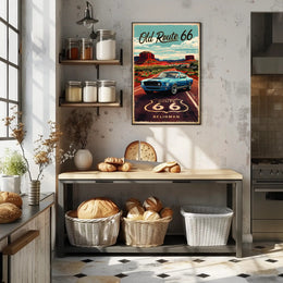 Journey on Old Route 66 Poster