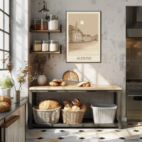 Alesund Scenic Coastal Town Poster