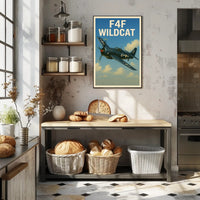 F4F Wildcat Poster PosterGoat