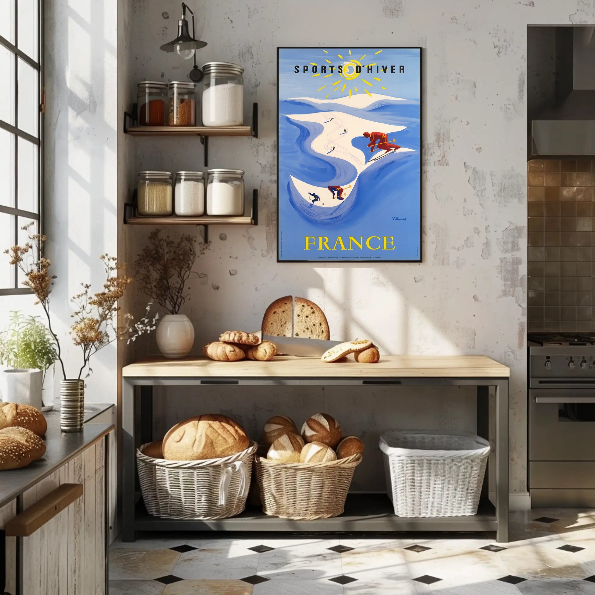 Winter Sports in France Poster PosterGoat