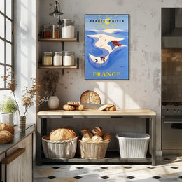 Winter Sports in France Poster PosterGoat