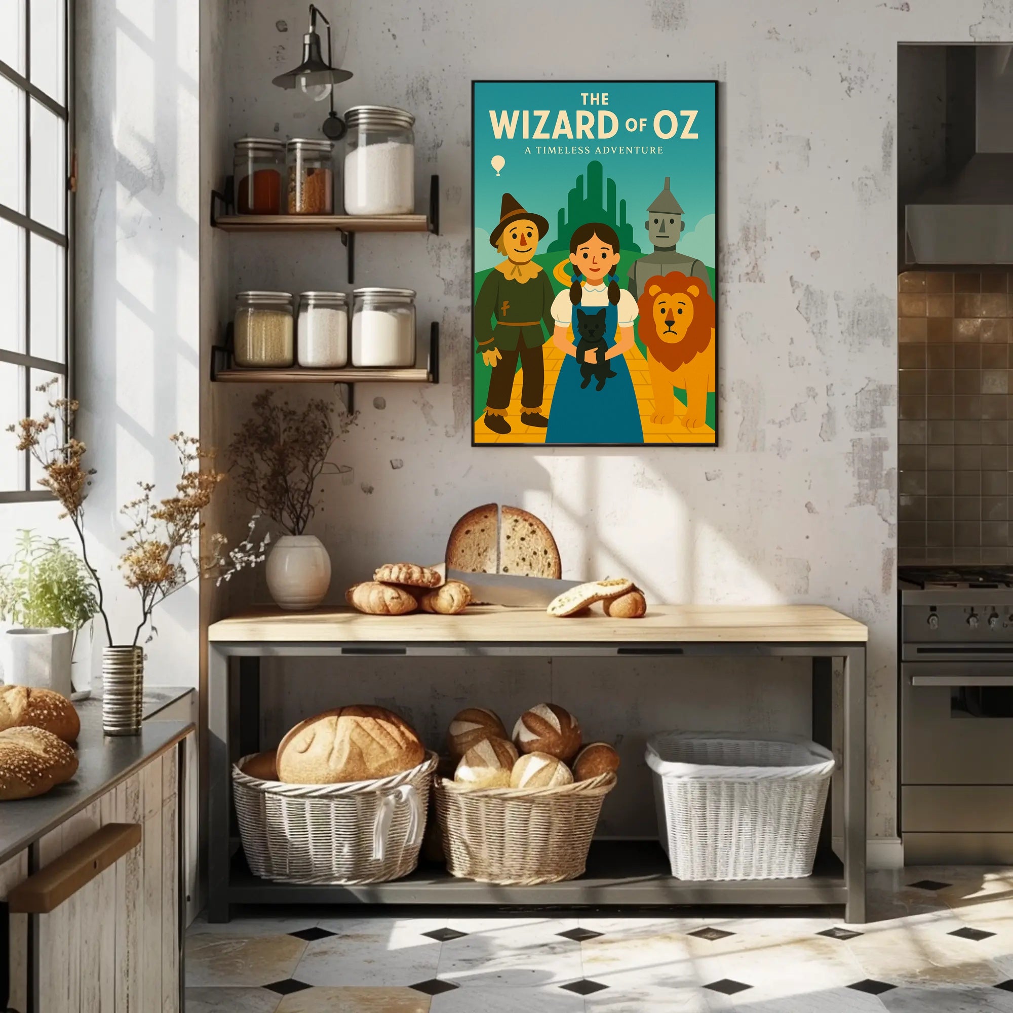 The Wizard of Oz Adventure in a Fantasy or Mythology Poster PosterGoat