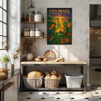 Viva Brasil A Tapestry Of Culture And Poster