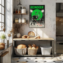 Reindeer Hockey Showdown Poster
