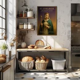 St. Etheldreda The Resilient Queen Poster