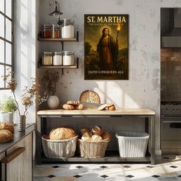 St. Martha The Slayer of the Dragon Poster