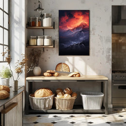 Majestic Mountain Sunrise Poster