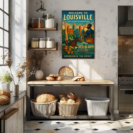Welcome to Louisville The Heart of Kentucky Poster