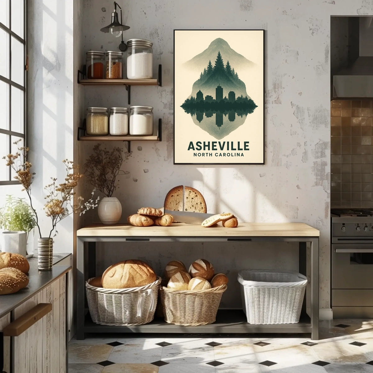 Asheville Reflections Poster