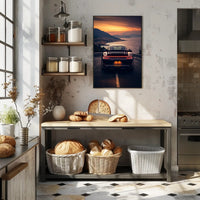 Coastal Drive at Sunset Poster PosterGoat
