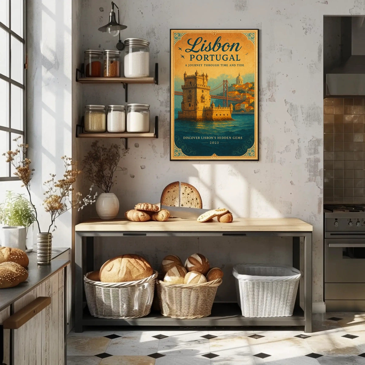 Lisbon, Portugal Travel Architecture Scenic Poster