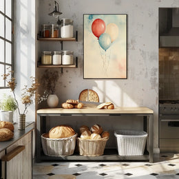 painting of three balloons Poster