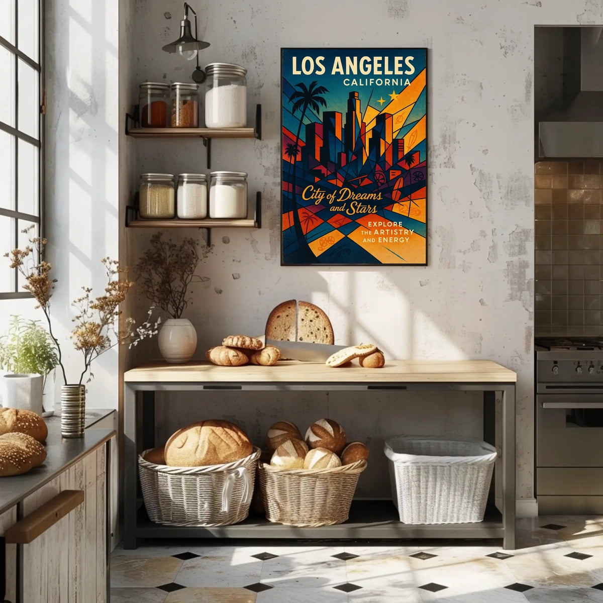 Los Angeles City Of Dreams And Stars Poster