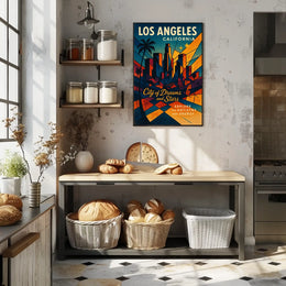 Los Angeles City Of Dreams And Stars Poster
