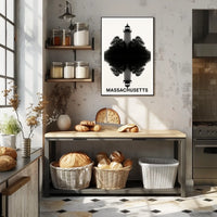 Massachusetts Lighthouse Reflection Poster
