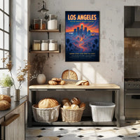 Los Angeles Skyline Dreams Urban or Cityscape Poster