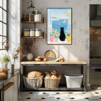 Seaside Serenity Coastal Poster Wall Art Print