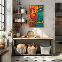 Fly to Spain Wander in Color Poster
