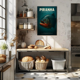 Piranha A Vicious Underwater Terror Poster