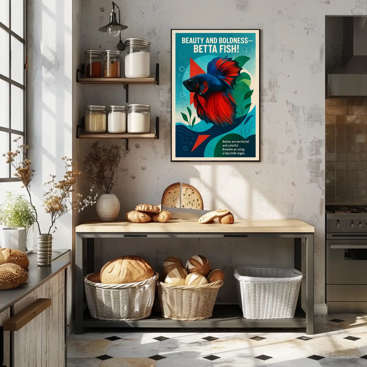 Beauty and Boldness Betta Fish Poster