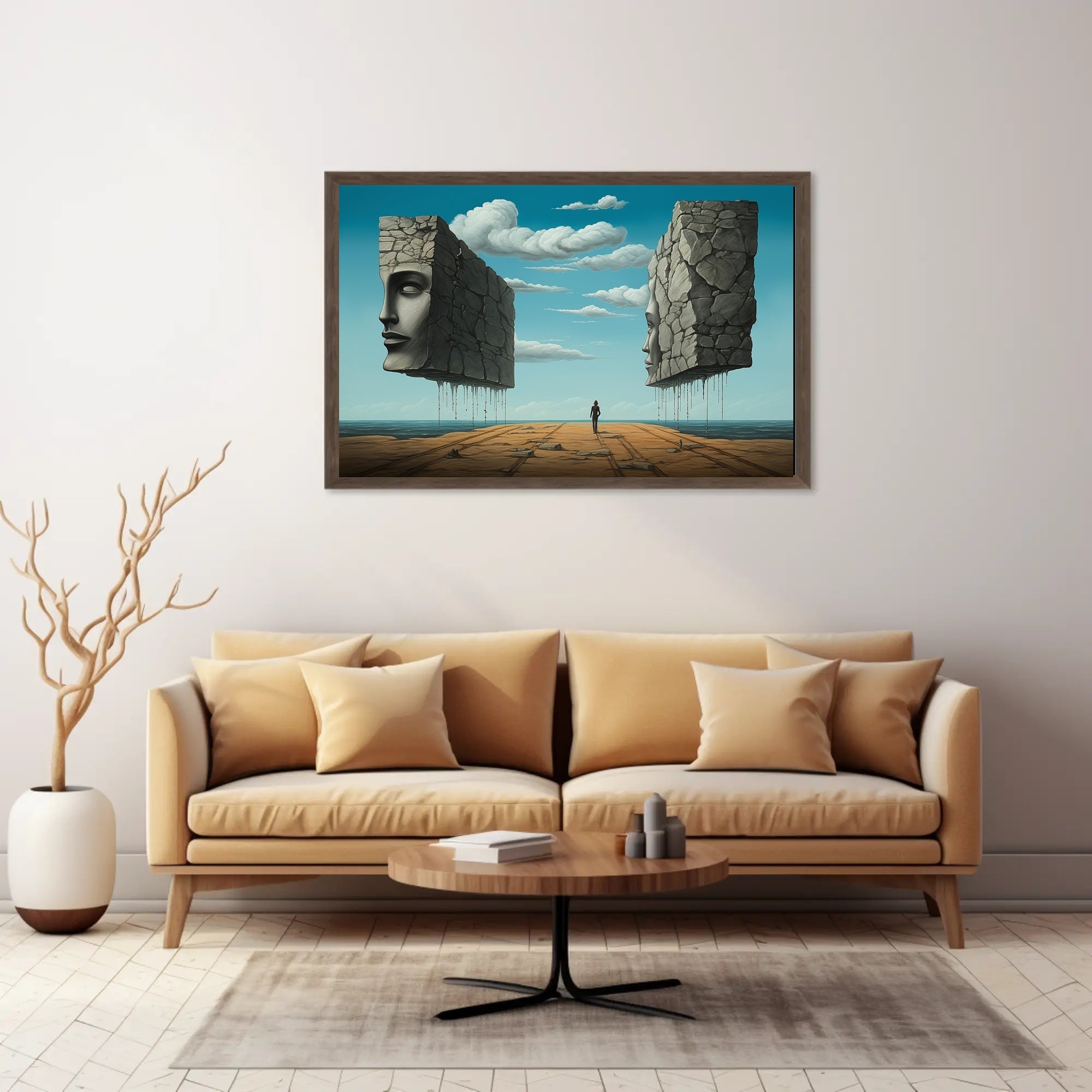 Surreal Coastal Path Artistic Poster