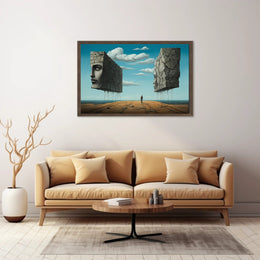 Surreal Coastal Path Artistic Poster