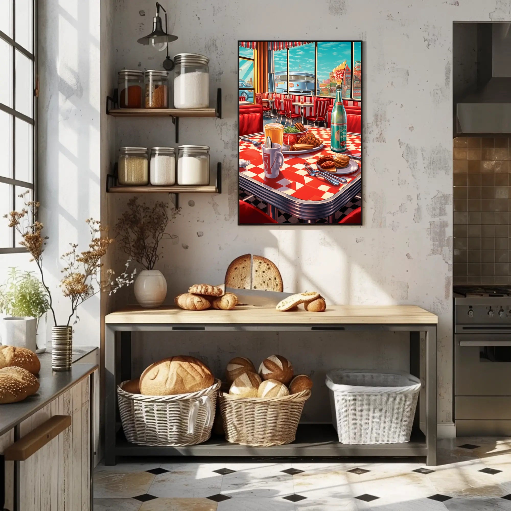 Retro Diner Delight Poster