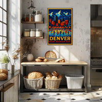 Denver Rocky Mountain Noël Poster