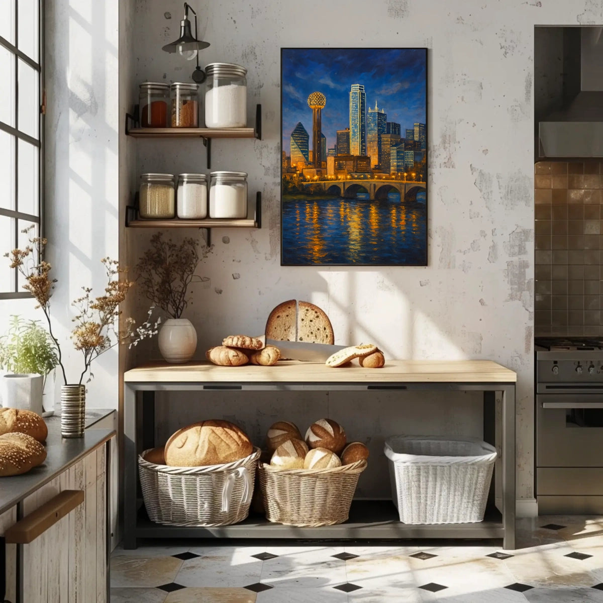 Dallas Skyline at Dusk Poster
