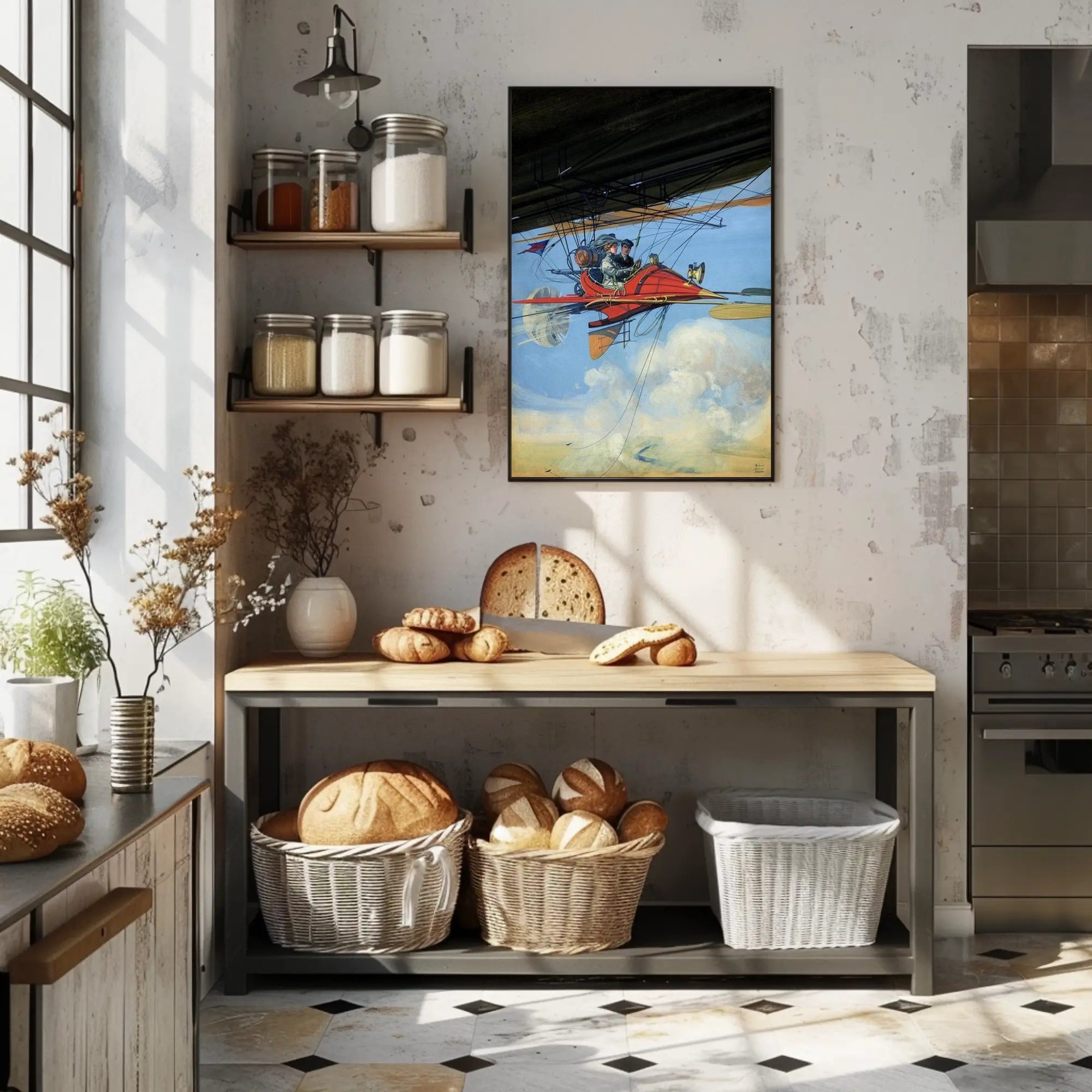 Whimsical Flight Adventure Poster PosterGoat