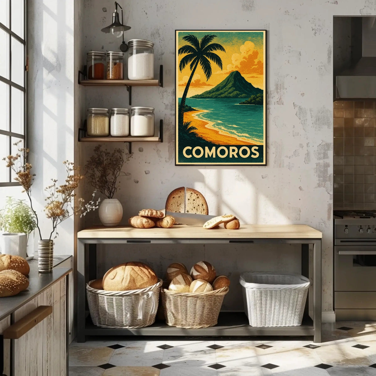 Comoros Tropical Paradise Poster