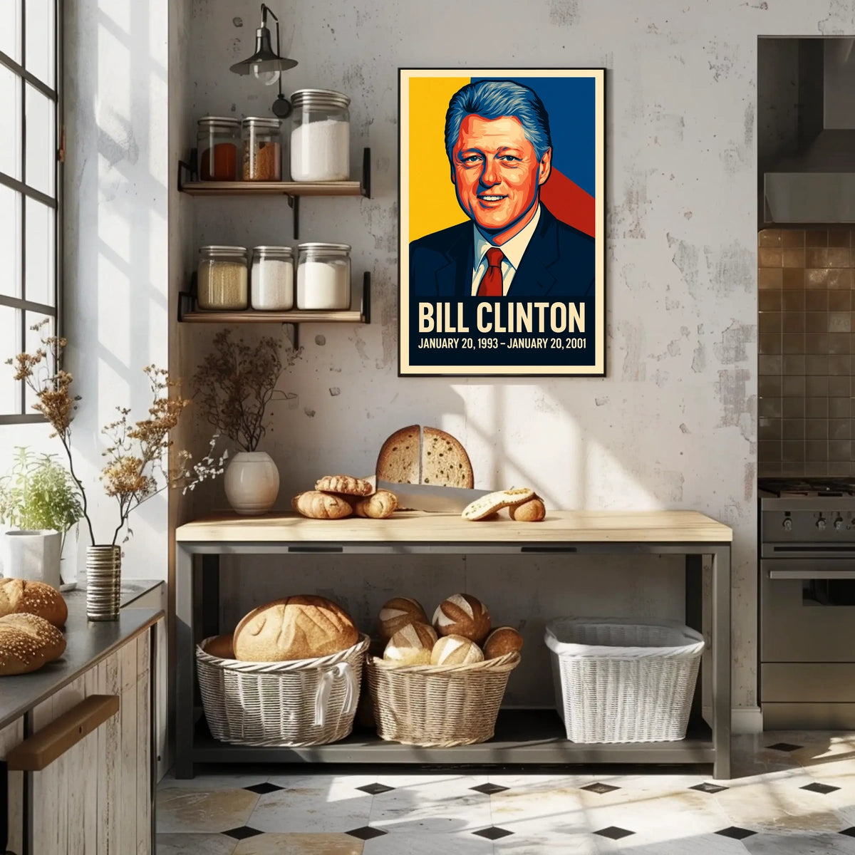 Bill Clinton Presidential Term Poster