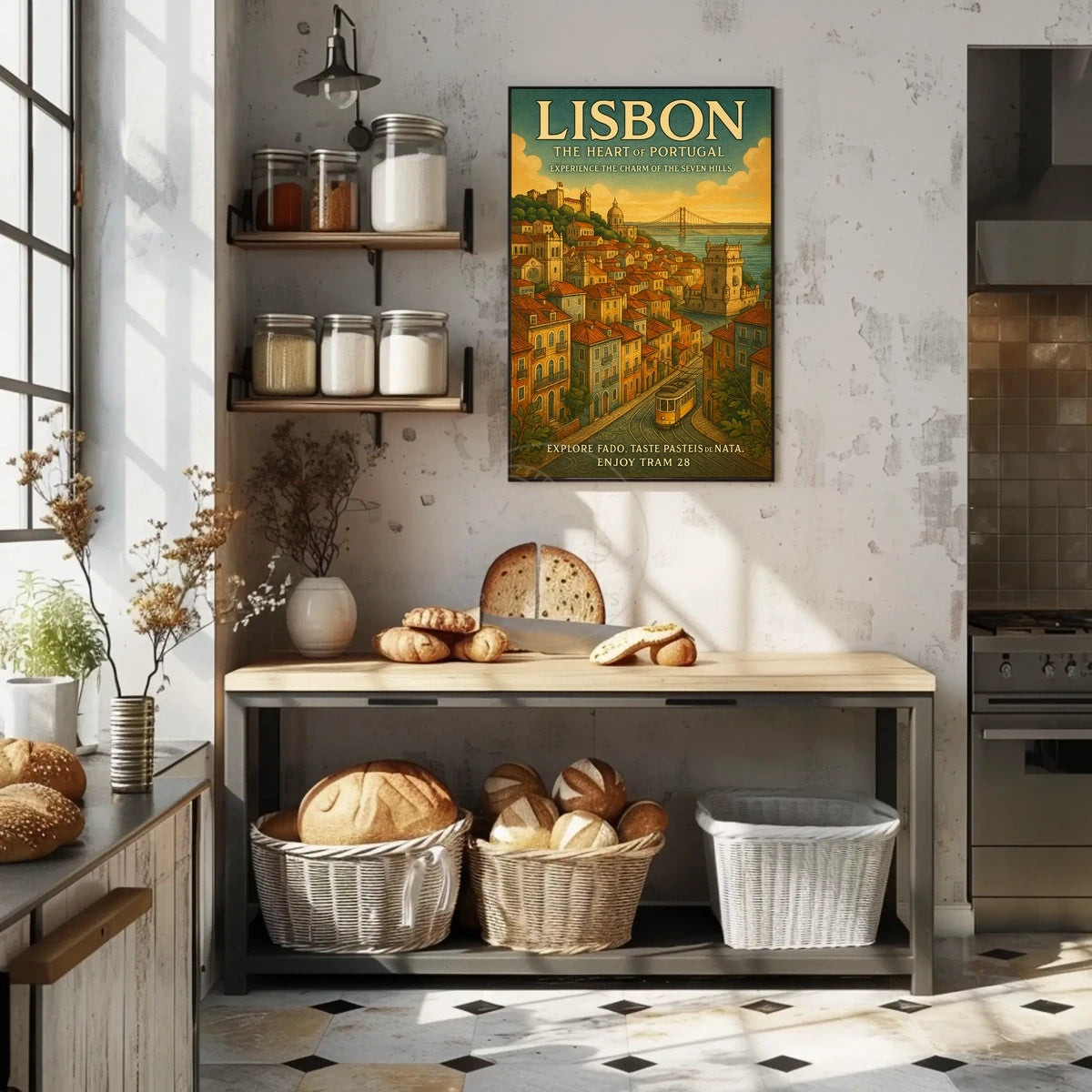 Lisbon's Vintage Charm: A Journey Through Travel Poster