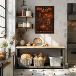 Hot Cocoa Café At The North Pole Poster