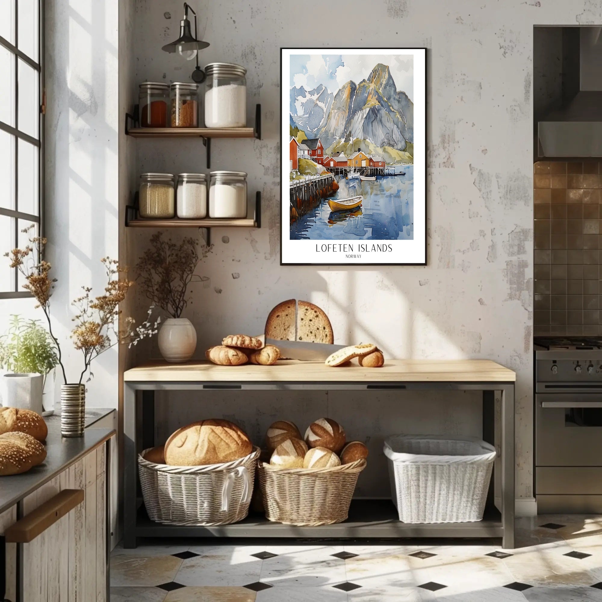 Lofoten Islands Artwork Poster PosterGoat