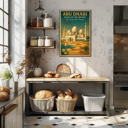 Abu Dhabi Tranquil Elegance Travel Poster