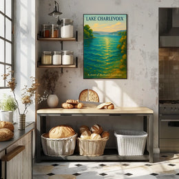 Lake Charlevoix Serenity Scene Travel Poster